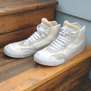Men's Nike Drop-Type Mid white sneakers, size 7